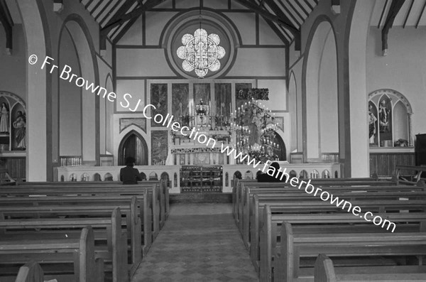 INTERIOR OF CHURCH WITH MAY ALTAR